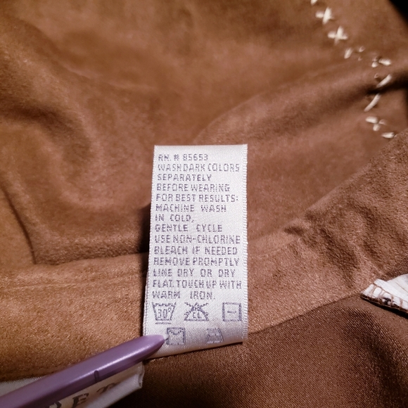 Vintage Koret suede jacket retro s boho Indian - Picture 10 of 13